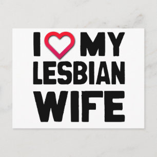 I KÄRLEK MY LESBISK WIFE -.png Vykort