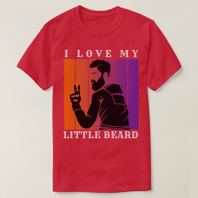 I Kärlek My Little Beard 11 T Shirt (Design framsida)