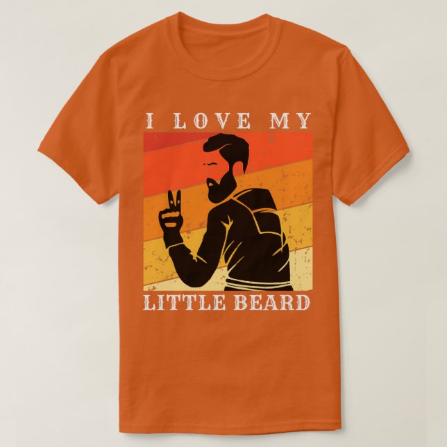 I Kärlek My Little Beard 31 T Shirt (Design framsida)