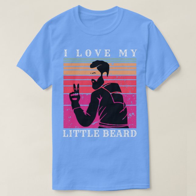 I Kärlek My Little Beard 39 T Shirt (Design framsida)
