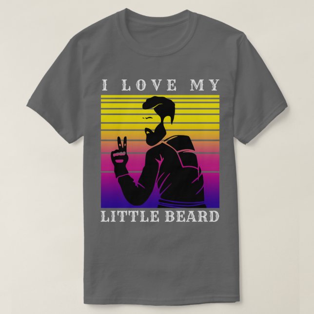 I Kärlek My Little Beard 43 T Shirt (Design framsida)