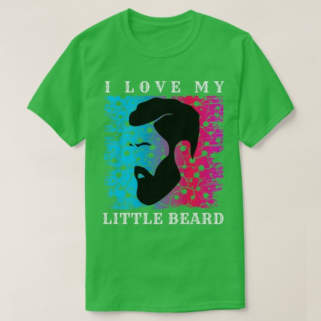 I Kärlek My Little Beard 4 T Shirt (Design framsida)