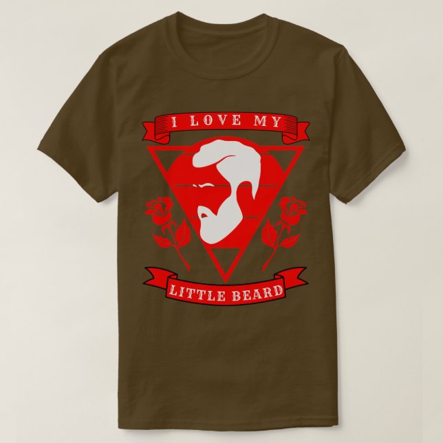 I Kärlek My Little Beard 51 T Shirt (Design framsida)