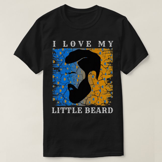 I Kärlek My Little Beard T Shirt (Design framsida)