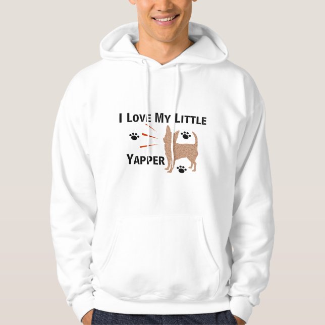 I Kärlek My Little (Chi) Yapper Manar Hoodie (Framsida)