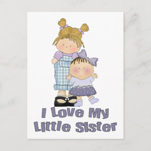 I Kärlek My LIttle SIster Girls 2 Vykort