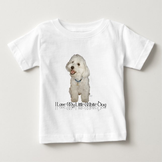 I Kärlek My Little White Hund - Havanese Tee Shirt (Framsida)