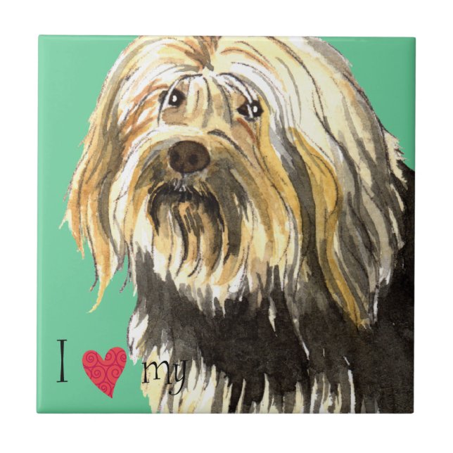 I Kärlek my Lowchen Kakelplatta (Framsidan)