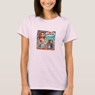 I Kärlek My Luft Fryer - Cute Cooking Design T Shirt