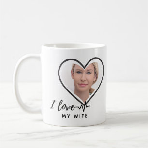 I Kärlek My Maka PHOTO Gift - Best Friend Anpassni Kaffemugg