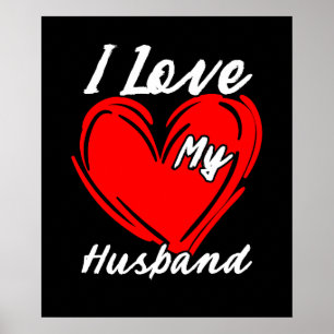 I Kärlek My Make Funny Valentines day Gift Women Poster