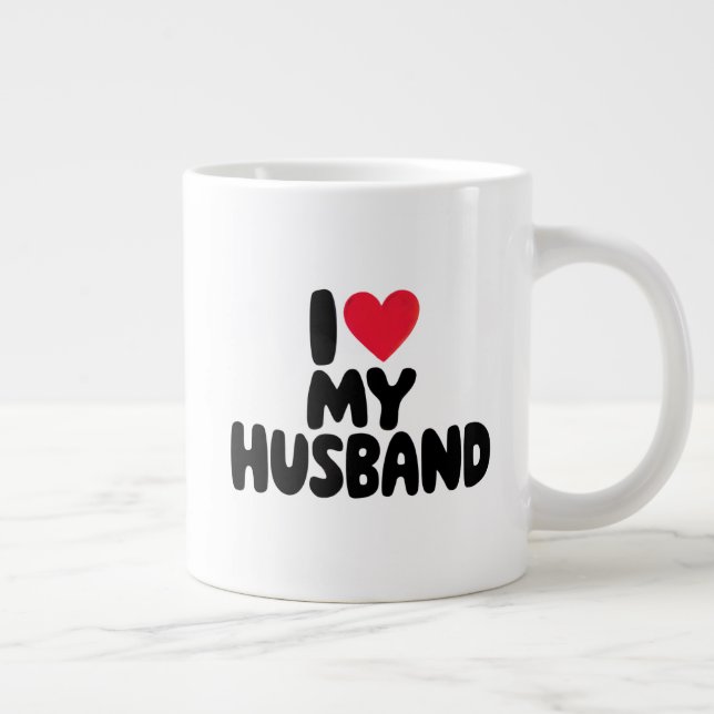 "I Kärlek My Make - Romantic Valentine Day Gift Jumbo Mugg (Höger)