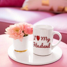 I Kärlek My Make söt röd text Jumbo Mugg