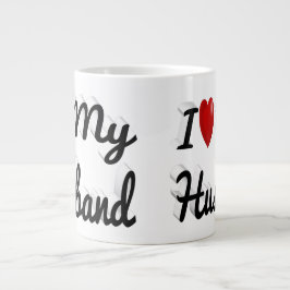 I Kärlek My Make söt svart text Jumbo Mugg