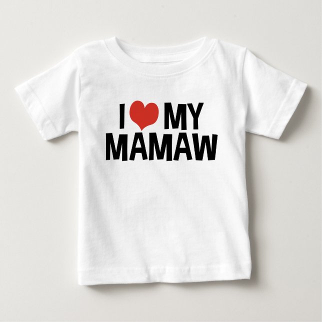 I Kärlek My Mamaw Tee Shirt (Framsida)