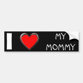 I KÄRLEK MY MAMMA "HEART ART" BILDEKAL