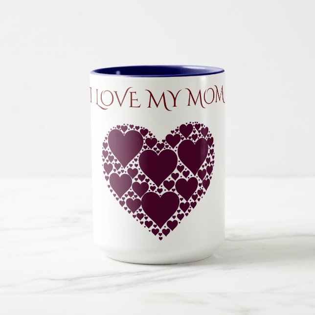 "I KÄRLEK MY MAMMA" HJÄRTKAFFE ELLER TEA MUGG. MUGG (Center)
