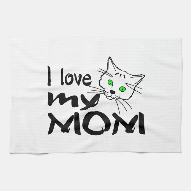 I Kärlek My Mamma Kökshandduk (Horisontell)