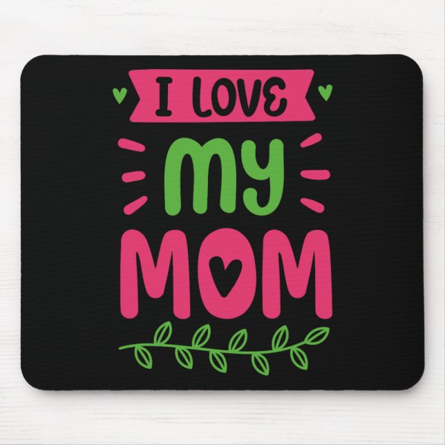 I Kärlek My Mamma Mor Mamma Mamma Ord Musmatta (Framsidan)