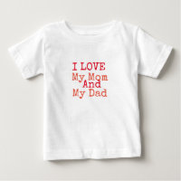 I Kärlek My Mamma och My Pappa T-shirt
