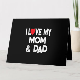I Kärlek My Mamma & Pappa - Firar Family Mor Fath Kort