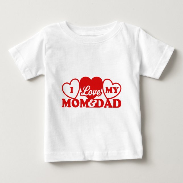 I Kärlek My Mamma & Pappa Tee (Framsida)