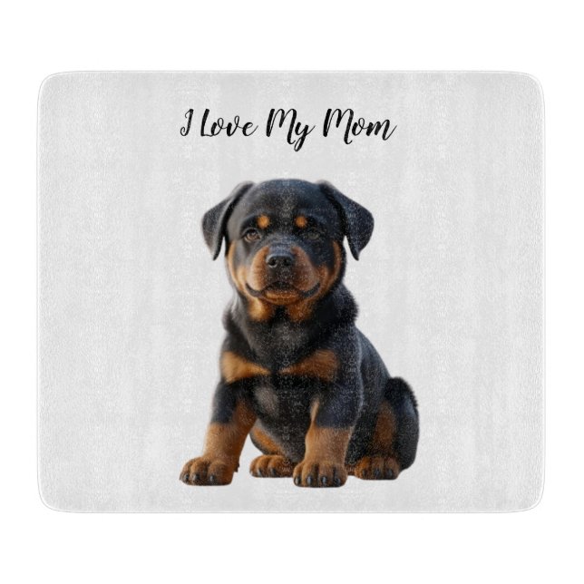 I Kärlek My Mamma Rottweiler Puppy (Framsidan)