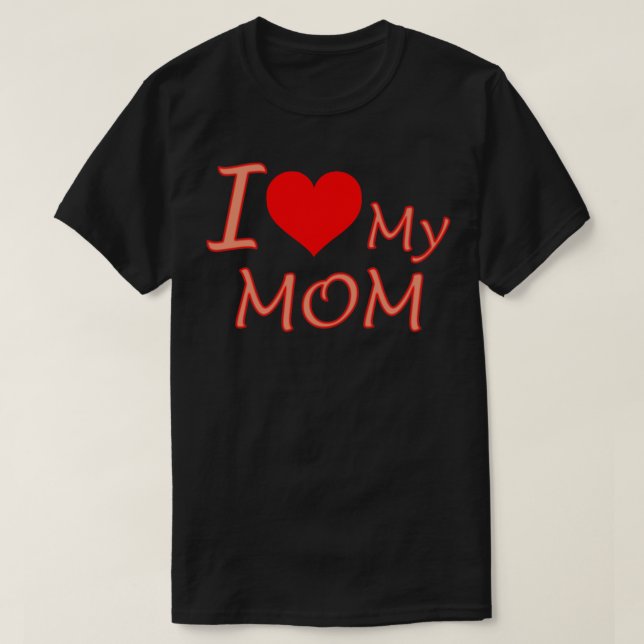 I Kärlek My Mamma T Shirt (Design framsida)