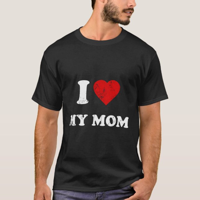 I Kärlek My Mamma T Shirt (Framsida)