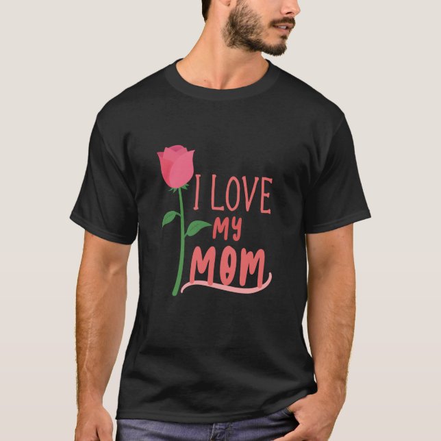 I Kärlek My Mamma T-Shirt (Framsida)