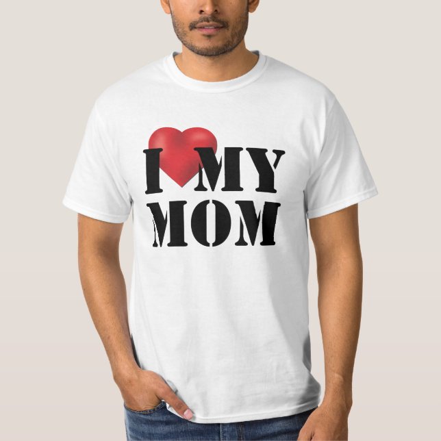 I Kärlek My Mamma T Shirt (Framsida)