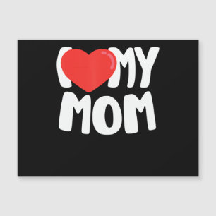 I Kärlek My Mamma TShirt med stort rött hjärta