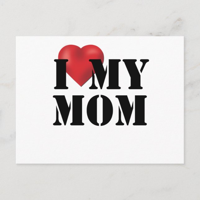 I Kärlek My Mamma Vykort (Framsida)