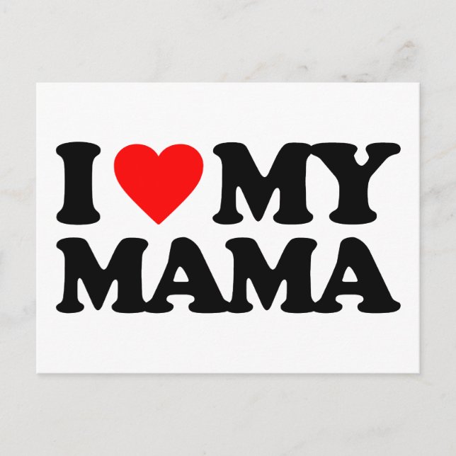 I KÄRLEK MY MAMMA VYKORT (Framsida)