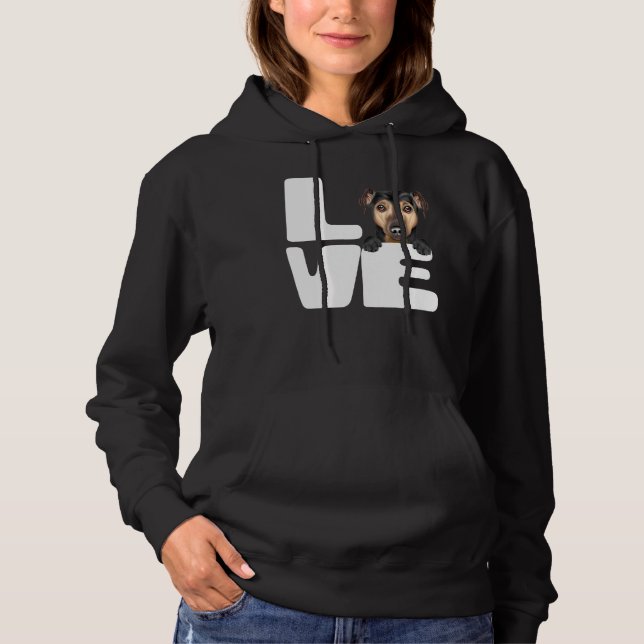I Kärlek My Manchester Terrier Hund T Shirt (Framsida)