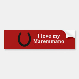 I Kärlek My Maremmano Horse Bildekal