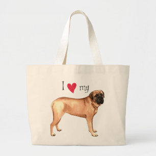 I Kärlek my Mastiff Jumbo Tygkasse