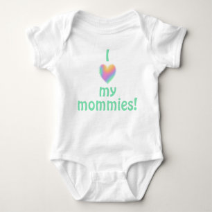I Kärlek My Mommies Baby Bodykostym T Shirt