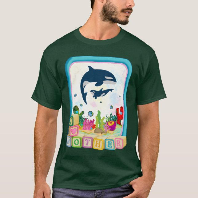 I Kärlek My Mor Cute Design-pojke T Shirt (Framsida)