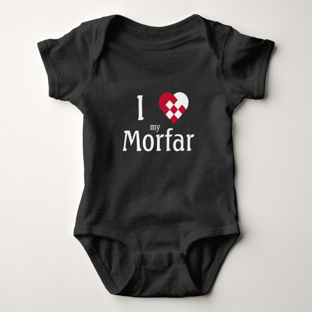 I Kärlek My Morfar (mor far) söta baby T Shirt (Framsida)
