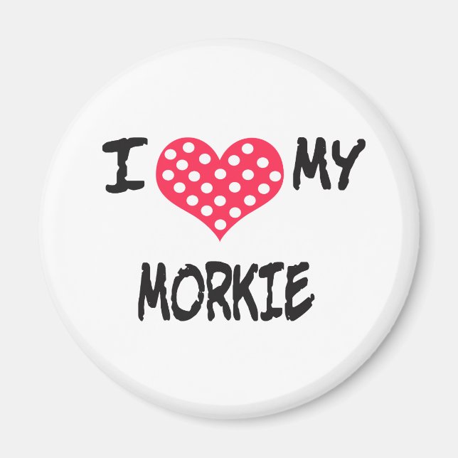 I kärlek my Morkie Magnet (Framsidan)