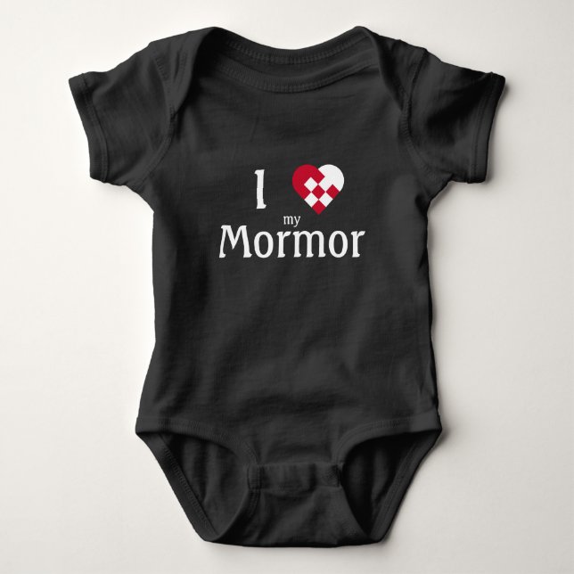 I Kärlek My Mormor (mödrar mor) söt baby T Shirt (Framsida)