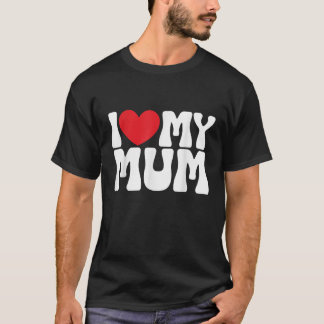 I Kärlek My Morsa Hjärtar jag Mamma Manar Kvinnor T Shirt
