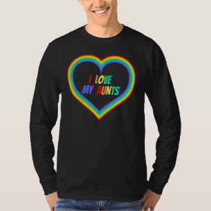 I Kärlek My Moster öppet Gay Loved Proud Pride Par T Shirt