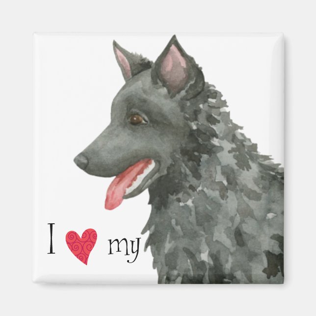 I Kärlek my Mudi Magnet (Framsidan)