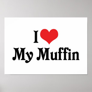 I Kärlek My Muffin Poster