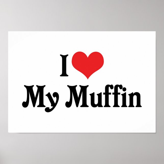 I Kärlek My Muffin Poster (Framsidan)
