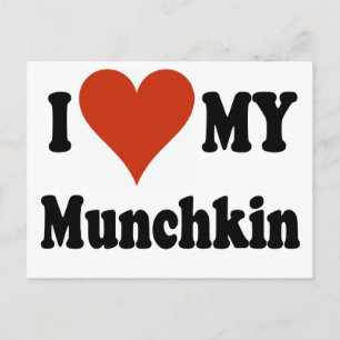 I Kärlek My Munchkin Merchandise Vykort