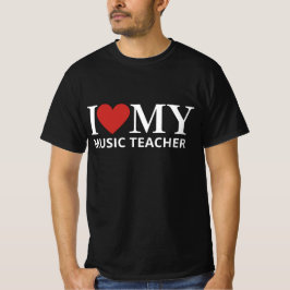 I KÄRLEK MY MUSIC TEACHER T SHIRT