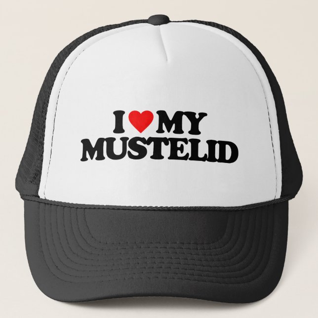I KÄRLEK MY MUSTELID TRUCKERKEPS (Framsida)